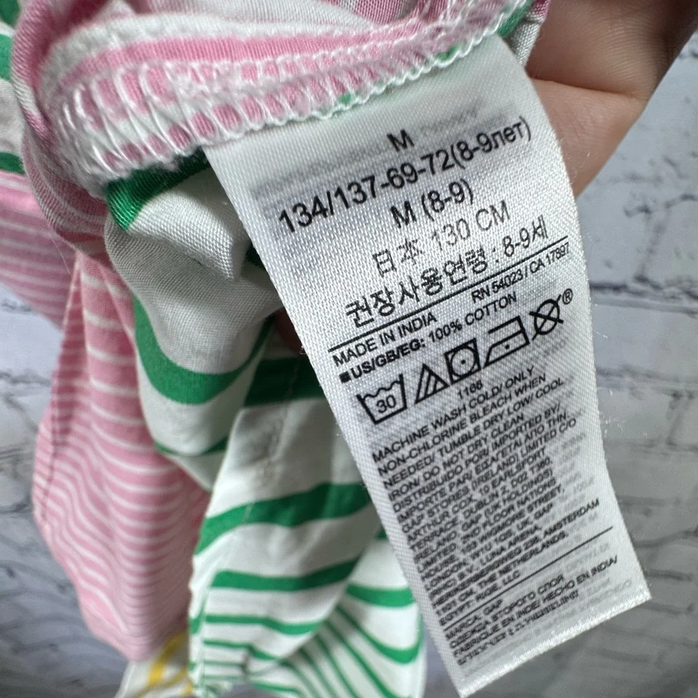 Gap Kids M EUC Mixed Striped Shirt Dress
